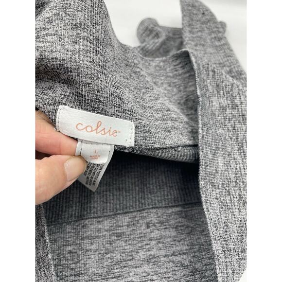 Colsie Women's Seamless Bike Shorts - Gray Size Large - Picture 3 of 3